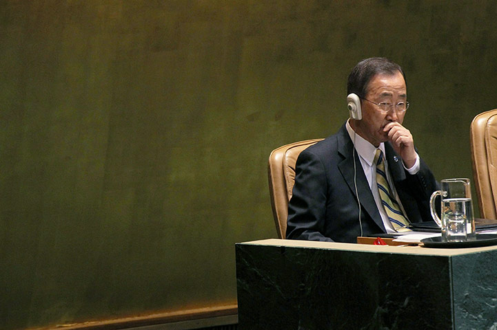 Millennium Development: UN Secretary-General Ban Ki-moon attends the opening of the summit 