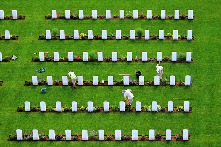 In pictures: Lines: Preparations for opening ceremony at Military ­Cemetery 