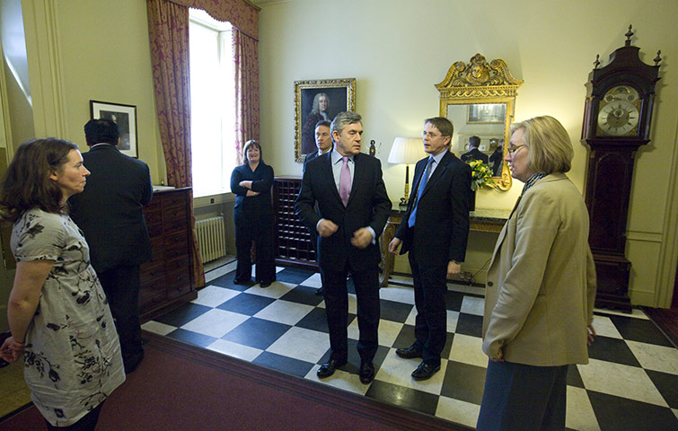 Martin Argles Brown: Prime Minister Gordon Brown prepares to leave 10 Downing Street