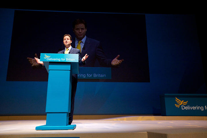 Thomond Liberal Democrats: 20 September: Party leader Nick Clegg delivers his keynote speech 
