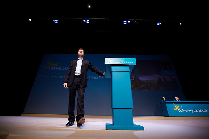 Thomond Liberal Democrats: 19 September: Party leader Nick Clegg speaks at a Q&A session