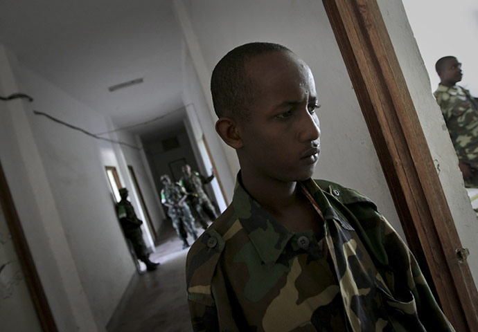 24 hours in pictures: A captured al-Shabaab fighter in Mogadishu