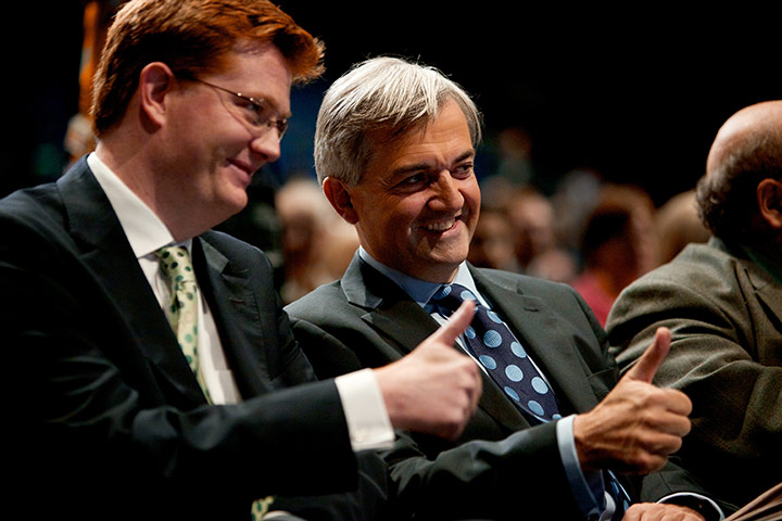 Thomond Liberal Democrats: Ministers Danny Alexander, left, and Chris Huhne  in jovial spirits