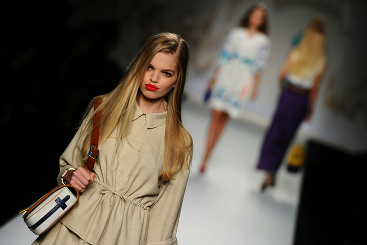 Milan Fashion Week Day 2: A model displays a creation as part of Fendi SS2011 in Milan