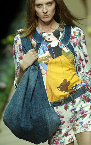 Milan Day 2 Update: A model displays a creation as part of D&G SS 2011