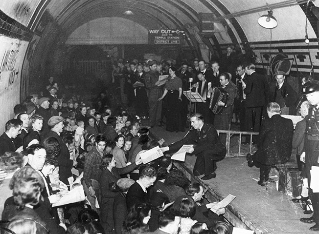 Blitz: Underground concert, 9 October 1940