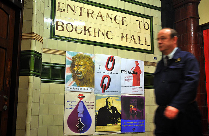 Blitz: Blitz shelter recreated at Aldwych Underground Station