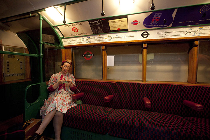 Blitz: Mrs Elsie Jenkins at Aldwich station open for 70th Annversary of the blitz