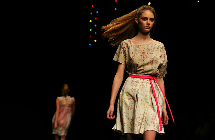 Milan Fashion Day 3: A model displays a creation as part of Kristina Ti SS2011