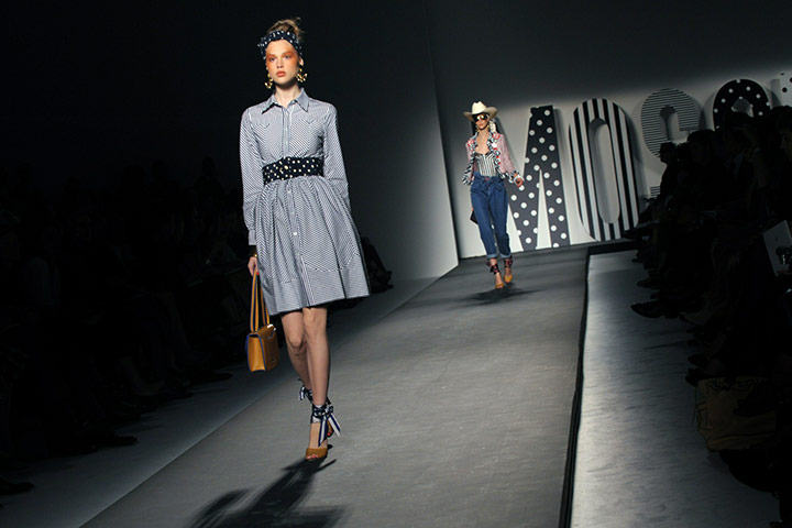 Milan Fashion Day 3: A model displays a creation as part of Moschine SS2011