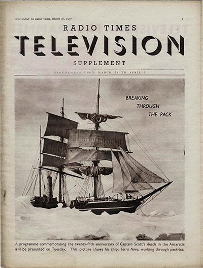 BBC Radio Times Cover - 26th March 1937