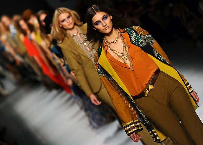 Milan Day 3 Update: Models display creations as part of Etro SS2011