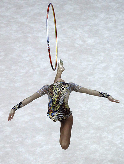 24 Hours: Ulyana Trofimova performs at the Rhythmic Gymnastics World Championships