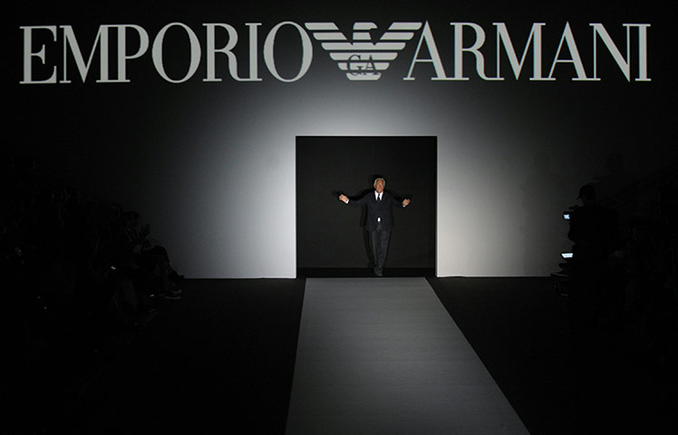 Milan: Italian fashion designer Giorgio Armani