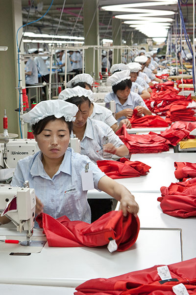 North Korea: Workers at the Kaesong Industrial Complex, a venture between the two Koreas