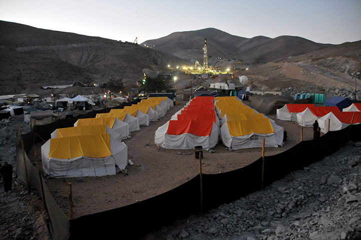 Trapped miners in Chile: 24 September: View of the La Esperanza (Hope) camp 