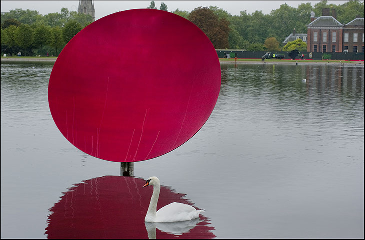 Kapoor: Anish Kapoor exhibits being exhibited in Kensington Gardens