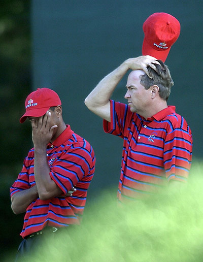 Ryder Cup Uniforms: US Ryder Cup teammates Tiger Woods 2004