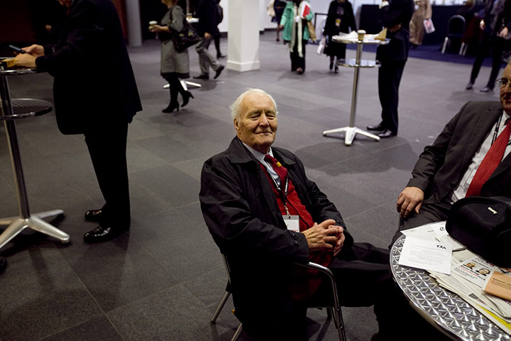 Labour party: Tony Benn at the conference
