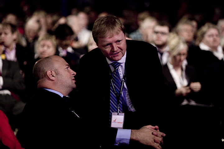 Labour party conference: Stuart Wood, right, Ed Miliband's policy advisor