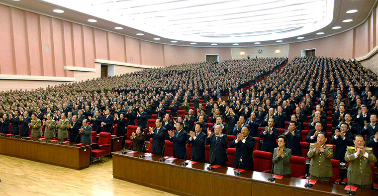 North Korea conference: North Korea's Workers party representatives attend the Conference
