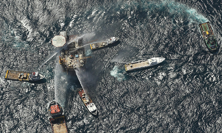 Oil Platform Explosion: Oil Rig Explodes In The Gulf Of Mexico