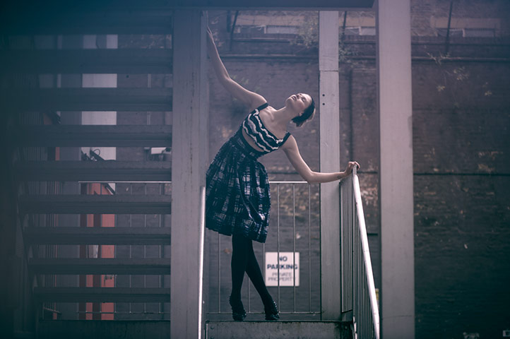 Key trends: Betty Draper: Model wearing Prada outfit