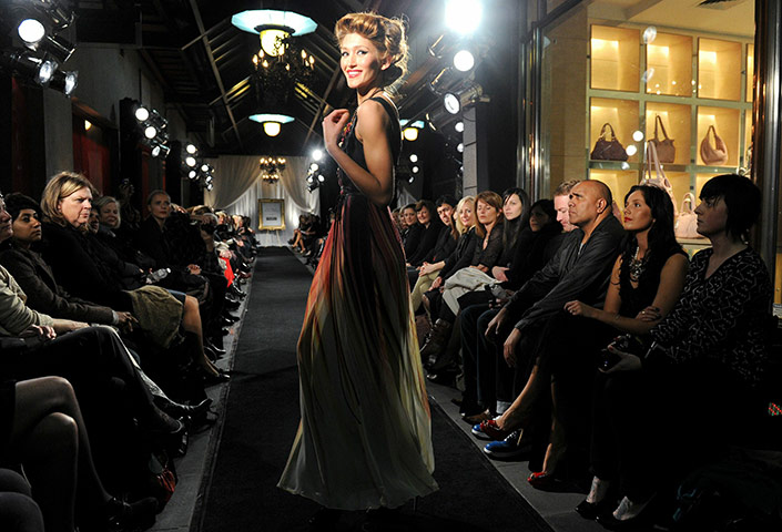 24 Hours: A model parades an outfit from Lisa Barron, fashion week