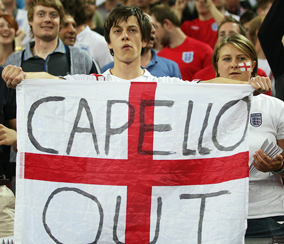 England v Bulgaria: England displays his anti-Capello feelings