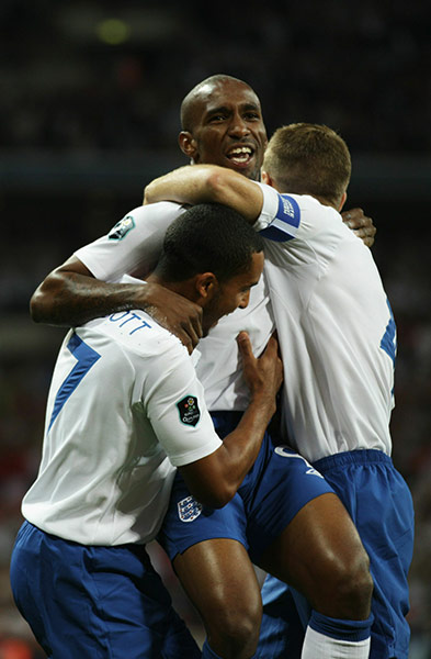 England v Bulgaria: Jermain Defoe celebrates his goal