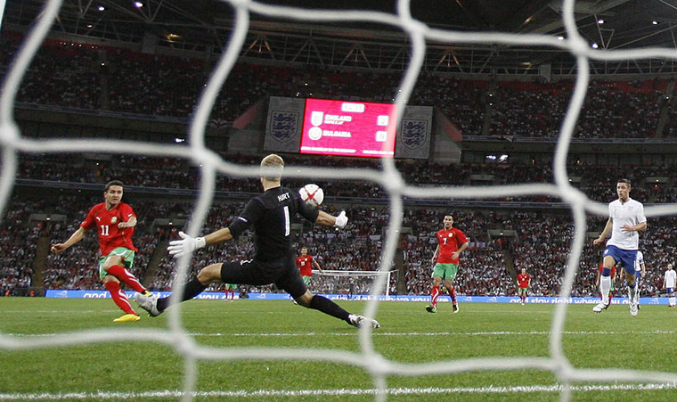 England v Bulgaria: Joe Hart makes a save