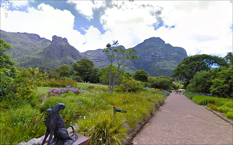Google Streetview Global: Google streetview - Kirstenbosch National Botanical Garden, Cape Town