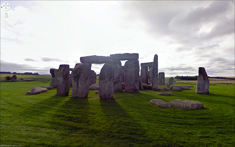 Google Streetview Global: Google streetview - Stonehenge, Wiltshire, England