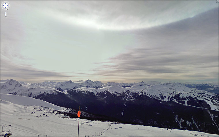 Google Streetview Global: Google streetview - Whistler Blackcomb, British Columbia, Canada