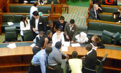 Leyton sixth form students take part in a debate at the UK supreme court 