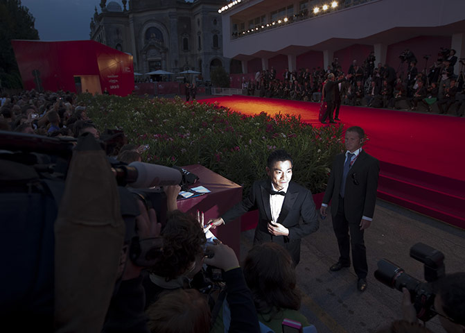 Venice Film Festival: Actor Andy Lau at the screening of the film 'Di Renjie Zhi Tongtian Diguo'