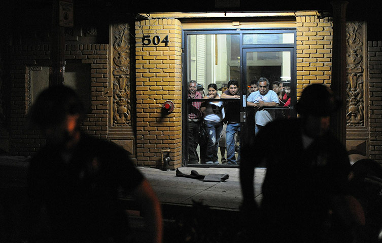 24 hours in pictures: Rioting after LAPD shoot immigrant Manuel Jamines