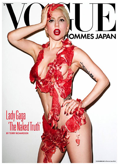 Wearing meat: Lady Gaga wearing meat
