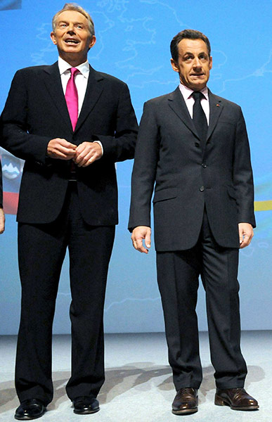 Celebrity style: Blair: Tony Blair and President Sarkozy