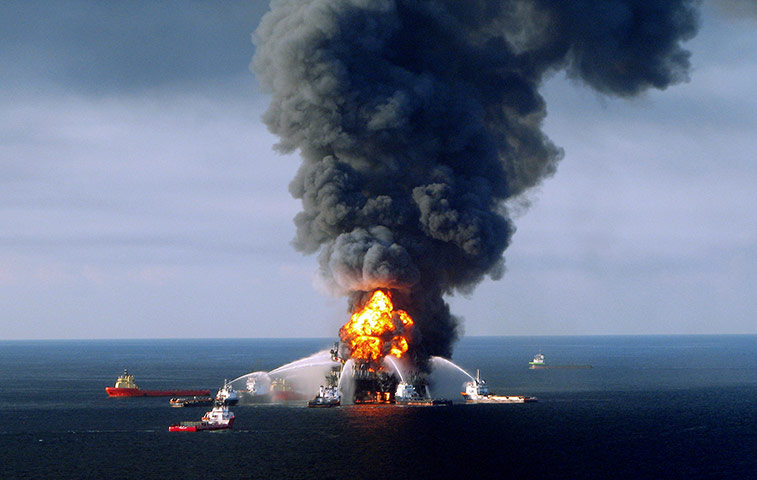 Week in Business: Fire boat response crews battle the blazing Deepwater Horizon rig