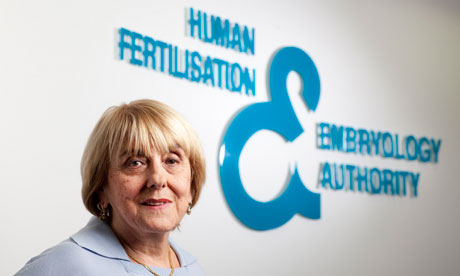 Lisa Jardine chair of the HFEA which regulates IVF'I feel very 