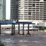 Brisbane floods: The Holman street ferry is submerged by the water from the Brisbane River