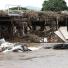 Brisbane floods: Car wrecks outside the town of Grantham in South East Queensland