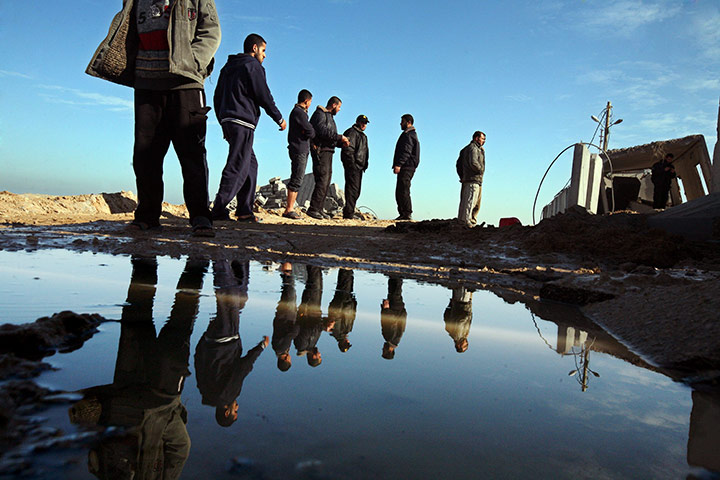 24 hours in pictures: Israeli air strike on a Hamas security compound in Gaza