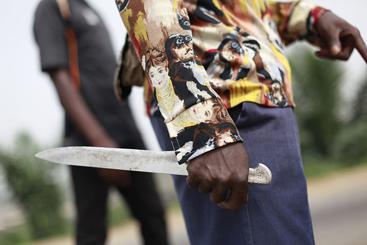 24 hours in pictures: An opposition supporter in Abidjan, Ivory Coast