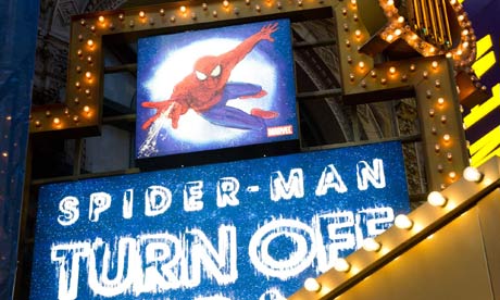 Watch out! ... Spider-Man hits Broadway