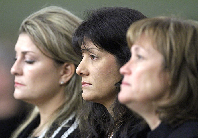 Tuscon shooting: Roxanna Green, centre, mother of nine-year-old Christina-Taylor Green