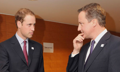 Prince William and David Cameron