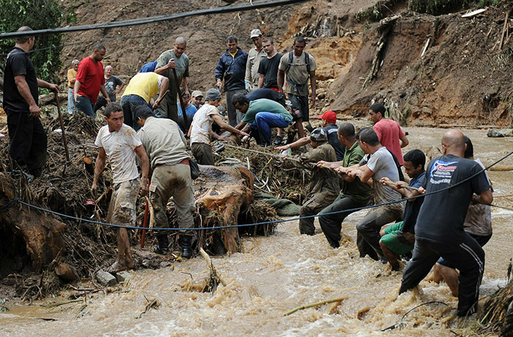 Brazil Mudslides: Heavy rain in Brazil causes mudslides