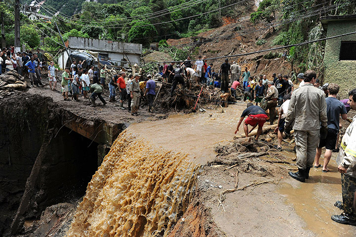 Brazil Mudslides: Heavy rain in Brazil causes mudslides